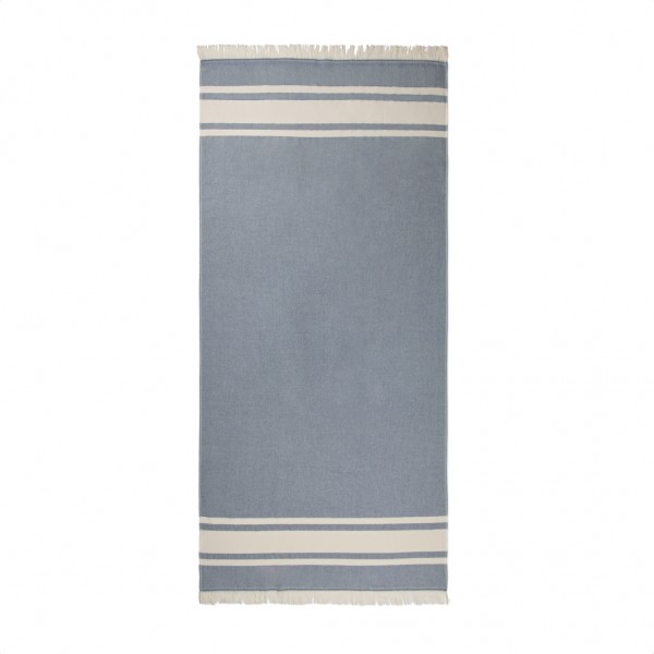 VINGA Tolo Hamam-Frottierhandtuch, navy blau