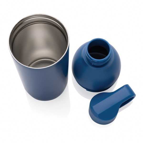 Flow Vakuumflasche aus RCS recyceltem Stainless-Steel, blau