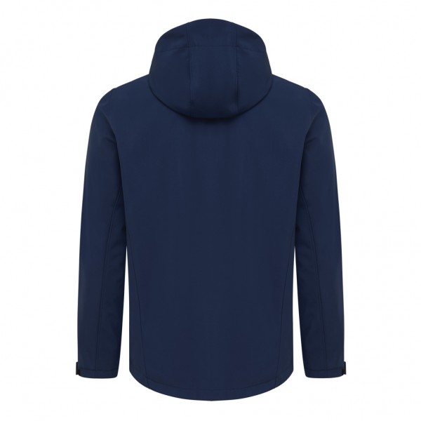 IQONIQ Makalu Herren Softshelljacke aus recyceltem Polyester, navy blau XL