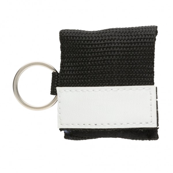 CPR Maske für den Schlüsselbund, schwarz