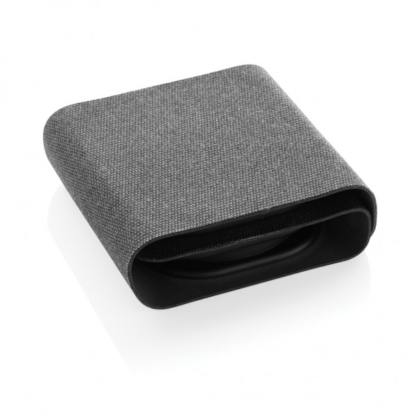 Swiss Peak 15W 3-in 1 Wireless-Reise-Charger aus RCS Plastik, grau