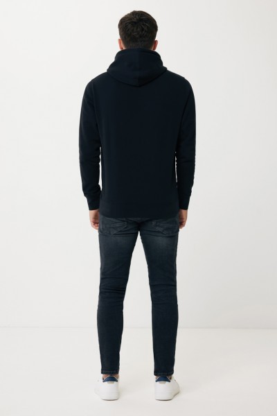 IQONIQ Rila Lightweight Hoodie aus recycelter Baumwolle, schwarz L