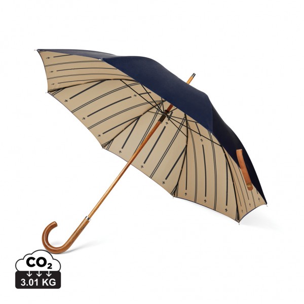 VINGA Bosler AWARE™ Regenschirm aus recyceltem PET, navy blau