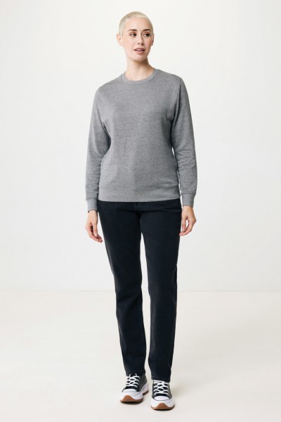 IQONIQ Etosha Lightweight Sweater aus recycelter Baumwolle, light heather anthracite XS