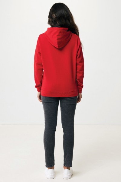 IQONIQ Rila Lightweight Hoodie aus recycelter Baumwolle, rot XS