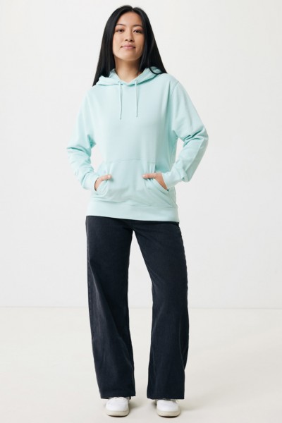 IQONIQ Rila Lightweight Hoodie aus recycelter Baumwolle, crushed mint XXXL