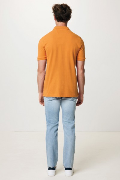 IQONIQ Yosemite Piqué-Poloshirt aus recycelter Baumwolle, sundial orange L