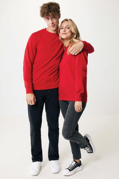 IQONIQ Etosha Lightweight Sweater aus recycelter Baumwolle, rot XL