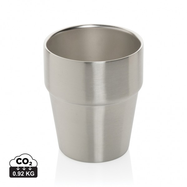 Clark Doppelwandige RCS Kaffeetasse 300ml, silber