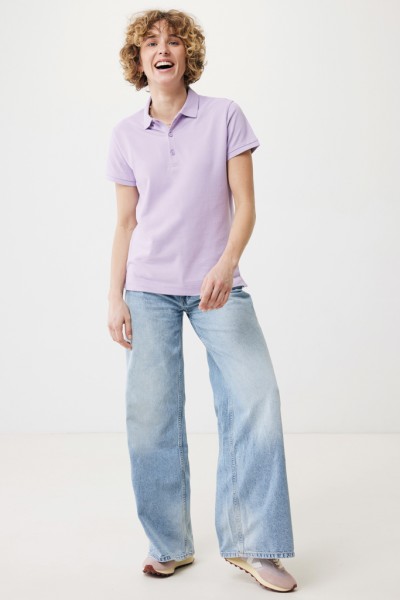 IQONIQ Yosemite Damen Piqué-Poloshirt aus rec. Baumwolle, lavender XXL