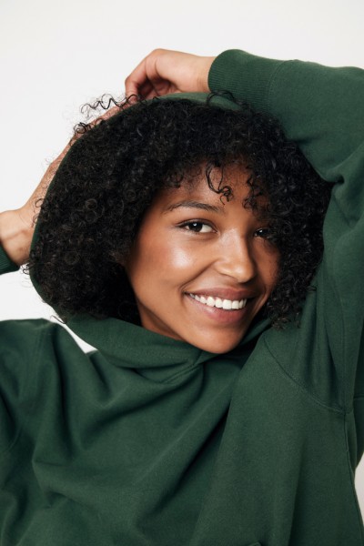 IQONIQ Yoho Relax-Hoodie aus recycelter Baumwolle, forest green XL