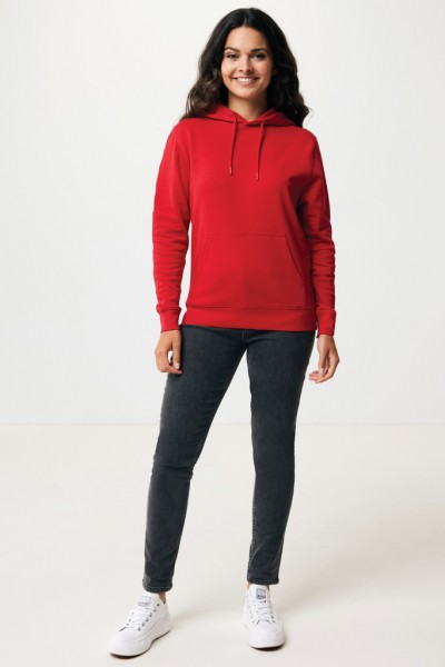 IQONIQ Rila Lightweight Hoodie aus recycelter Baumwolle, rot XXL