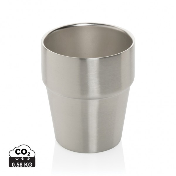 Clark Doppelwandige RCS Kaffeetasse 300ml, silber