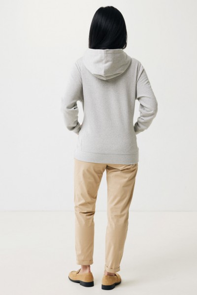 IQONIQ Yengo Hoodie mit Seitentaschen aus rec. Baumwolle, light heather grey M