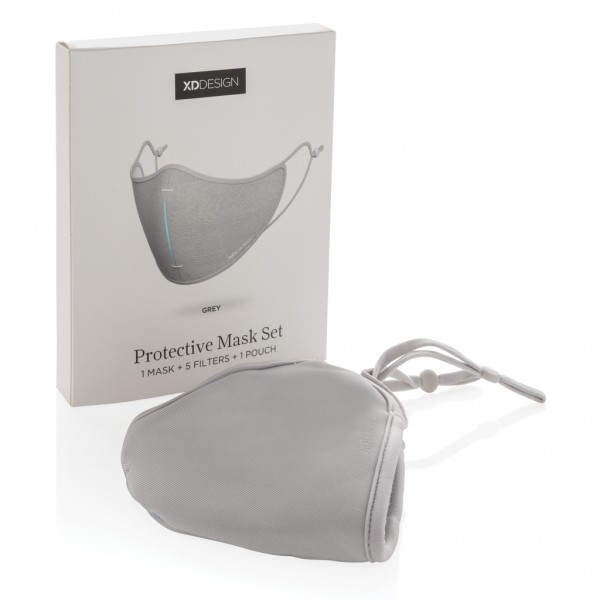 XD DESIGN Masken-Set, grau