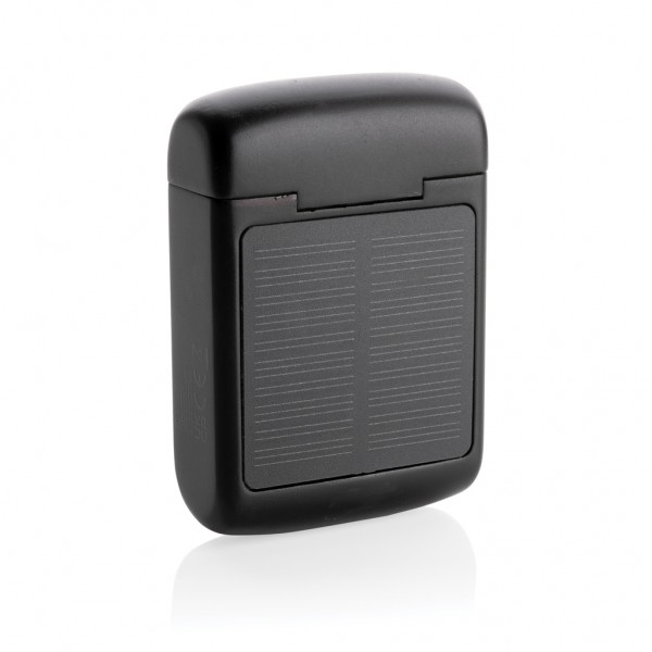 Skywave Solar-Kopfhörer aus RCS recyceltem Kunststoff, schwarz