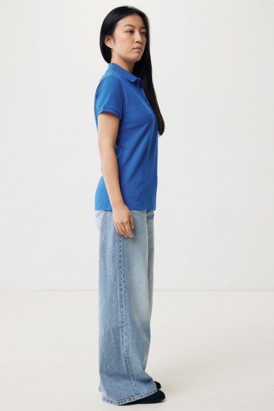 IQONIQ Yosemite Damen Piqué-Poloshirt aus rec. Baumwolle, Königsblau L