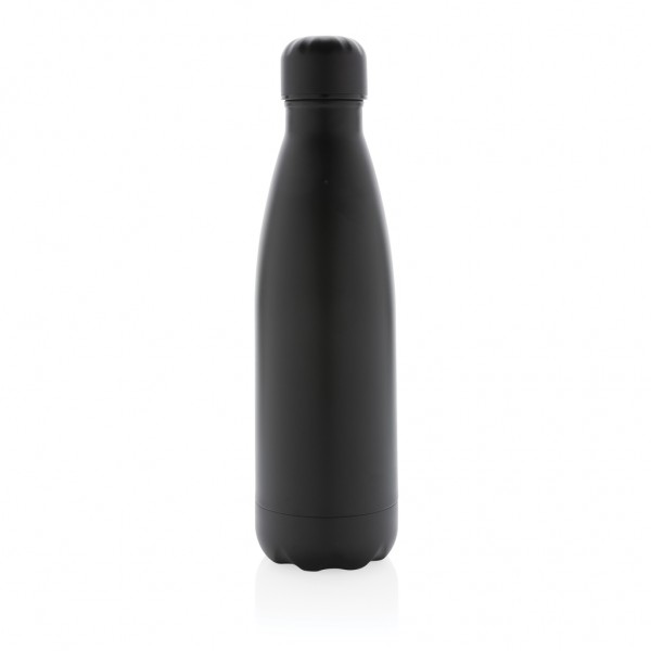 Einfarbige Vakuumisolierte Stainless Steel Flasche, schwarz