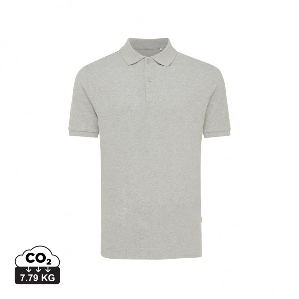 IQONIQ Yosemite Piqué-Poloshirt aus recycelter Baumwolle, heather grey XL