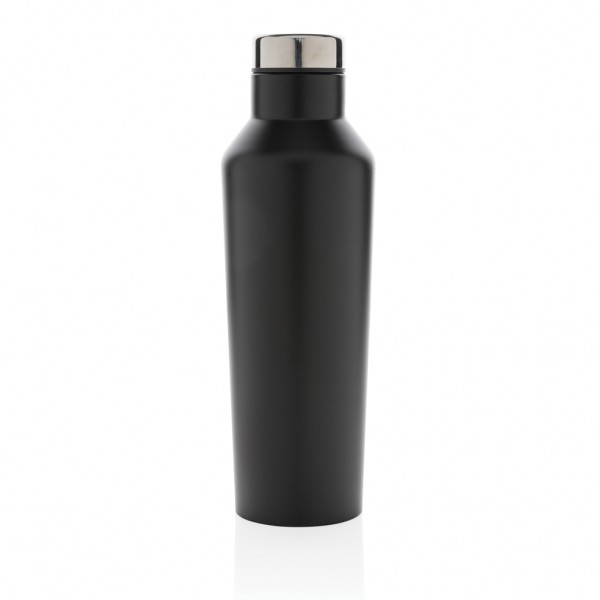 Moderne Vakuum-Flasche aus Stainless Steel, schwarz
