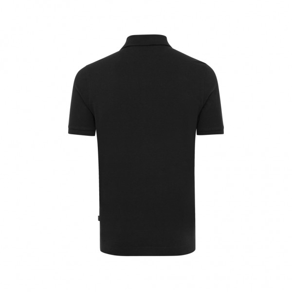 IQONIQ Yosemite Piqué-Poloshirt aus recycelter Baumwolle, schwarz 4XL