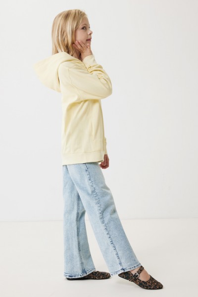 IQONIQ Yengo KidsHoodie mit Seitentaschen aus rec. Baumwolle, cream yellow 34