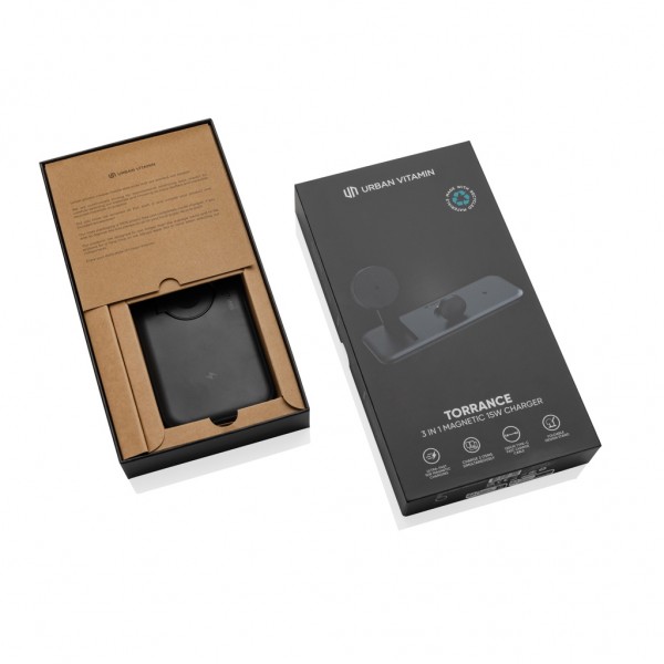 Urban Vitamin Torrance 3-in-1 15W-RCS-Magnetladegerät, schwarz