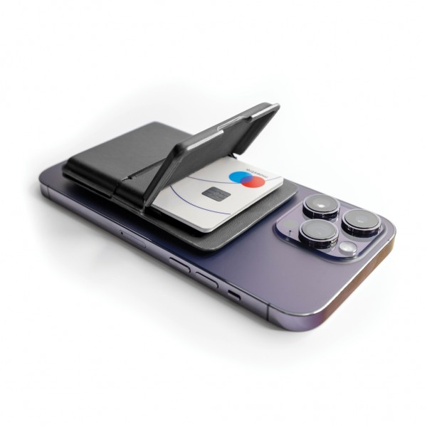 C-Secure MagSafe Phone-Wallet, schwarz