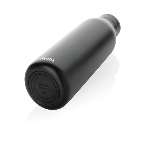 Avira Avior RCS recycelte Stainless-Steel Flasche 500ml, schwarz