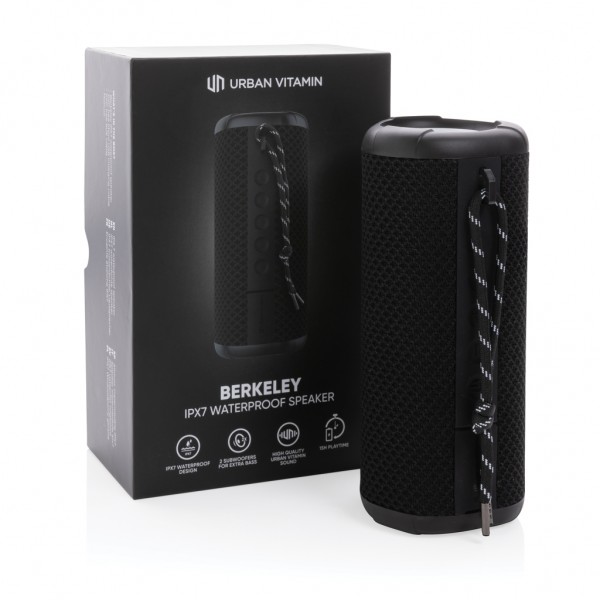 Urban Vitamin Berkeley IPX7 Wireless Lautsprecher, schwarz