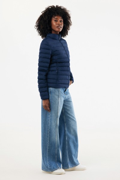 IQONIQ Maiko Damen Steppjacke aus recyceltem Polyester, navy blau S