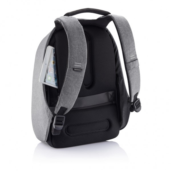 Bobby Hero Regular Anti-Diebstahl-Rucksack, grau