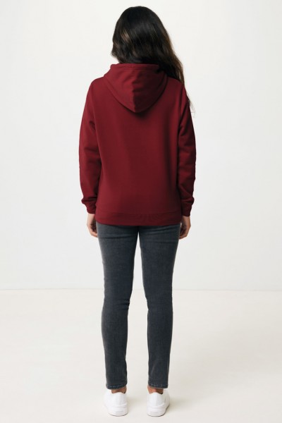 IQONIQ Rila Lightweight Hoodie aus recycelter Baumwolle, burgunderrot XXXL