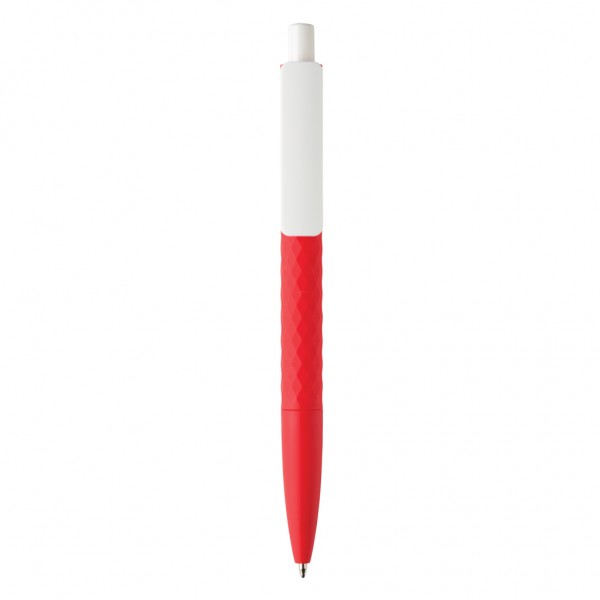 X3-Stift mit Smooth-Touch aus RCS recyceltem ABS, rot