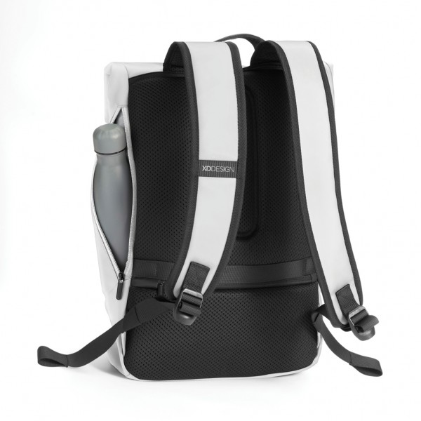 Urban wasserabweisender Flap-Top Rucksack, off white