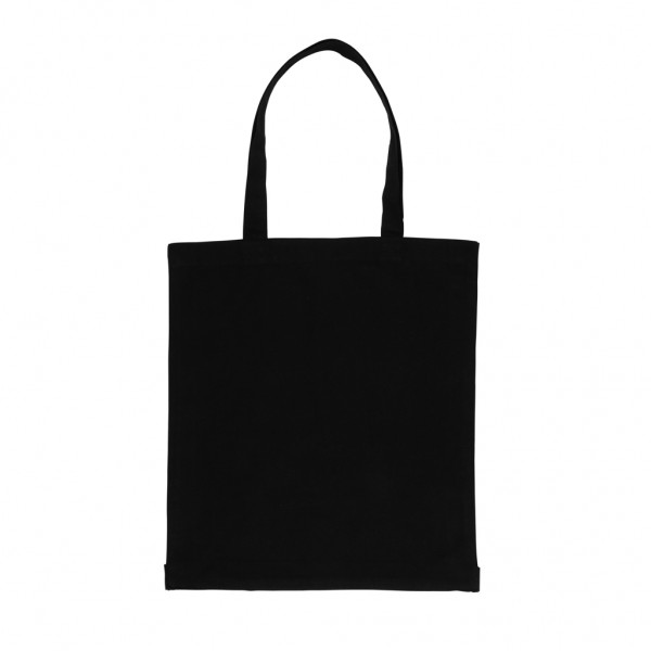 Impact AWARE™ recycelte Baumwolltasche 145gr mit Boden, schwarz