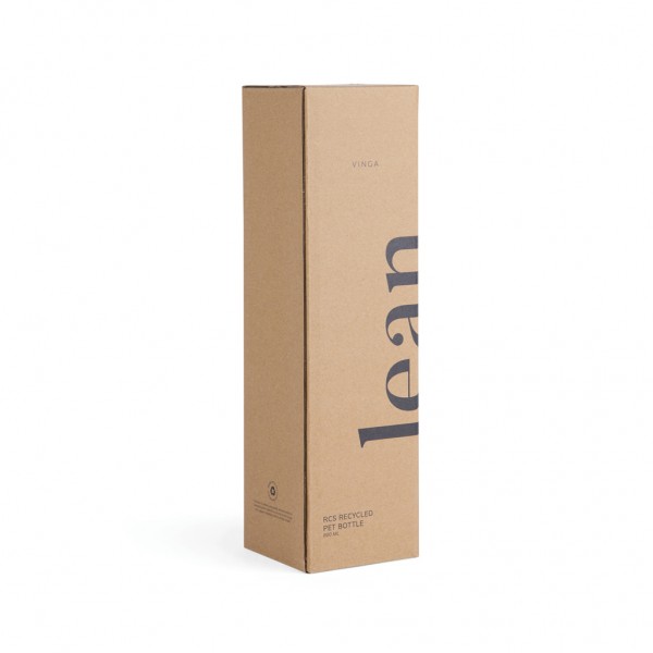 VINGA Lean 800ml RCS RPET Wasserflasche, transparent