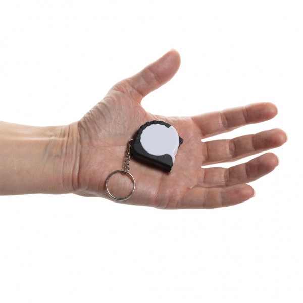 MeasureMate 1m Schlüsselband aus RCS recyceltem ABS, weiß