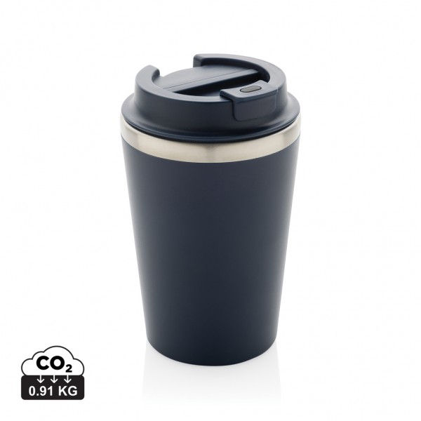 Java 350ml RCS recycelter doppelwandiger Becher, navy blau