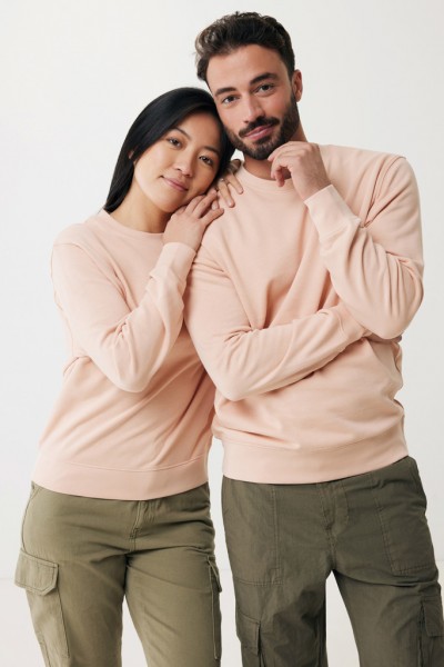 IQONIQ Etosha Lightweight Sweater aus recycelter Baumwolle, peach nectar XL