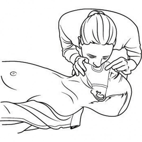 CPR Maske für den Schlüsselbund, rot