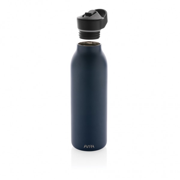 Avira Ara RCS Re-Steel Fliptop Wasserflasche 500ml, navy blau