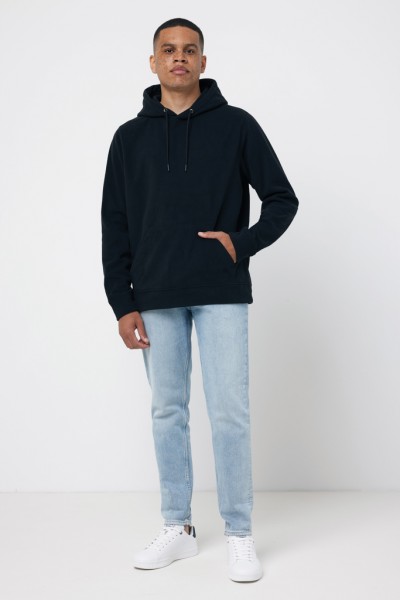 IQONIQ Trivor Mikrofleece-Kapuzen-Pulli aus recyc. Polyester, schwarz L