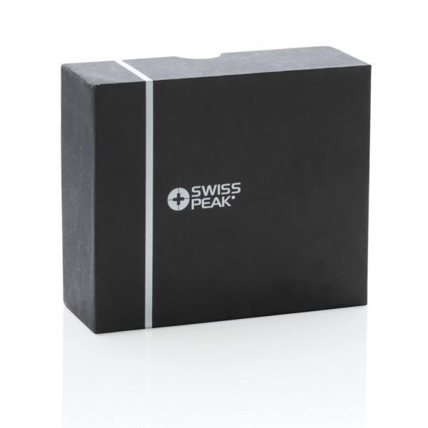 Swiss Peak TWS Ohrhörer 2.0 aus RCS recyceltem Kunststoff, schwarz