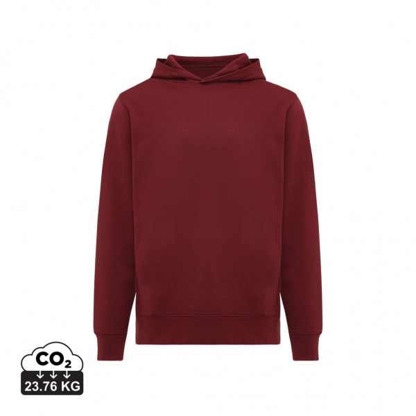 IQONIQ Yengo Hoodie mit Seitentaschen aus rec. Baumwolle, burgunderrot XL