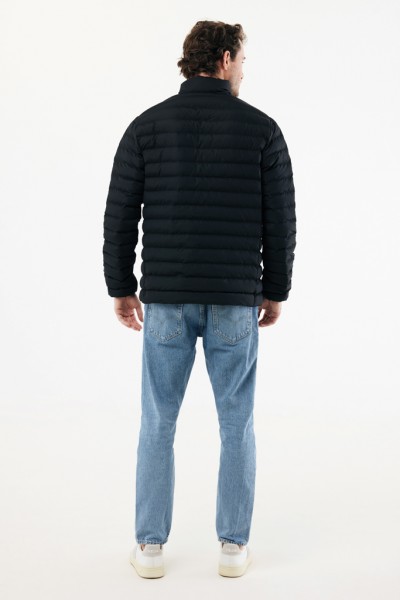 IQONIQ Maiko Herren Steppjacke aus recyceltem Polyester, schwarz XL