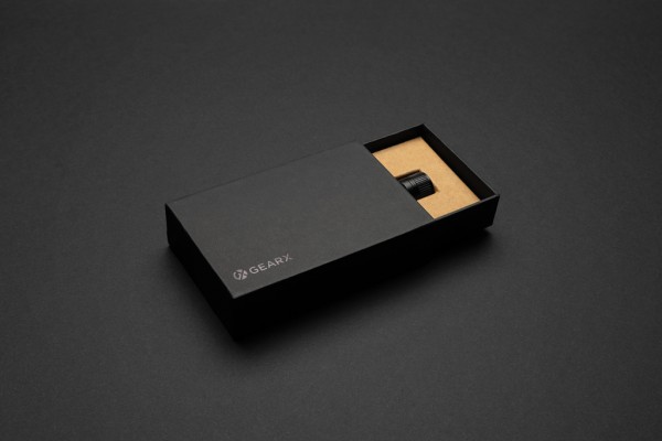Gear X wiederaufladbare ultrahelle Key-Chain Taschenlampe, schwarz