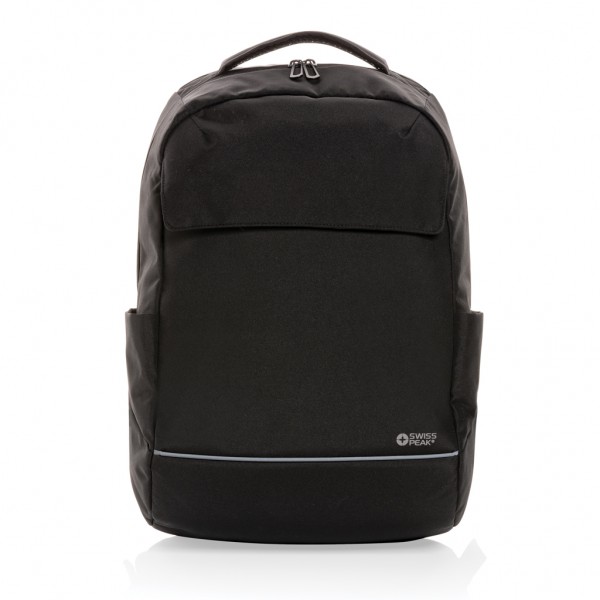 Swiss Peak Brooke AWARE™ 15,6` Laptop-Rucksack aus rPET, schwarz