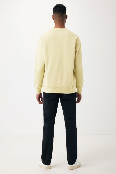 IQONIQ Etosha Lightweight Sweater aus recycelter Baumwolle, cream yellow XS