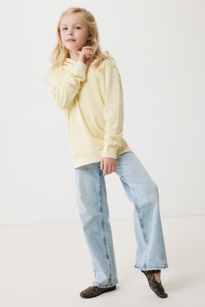 IQONIQ Yengo KidsHoodie mit Seitentaschen aus rec. Baumwolle, cream yellow 34